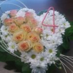 serce róża i margaretka